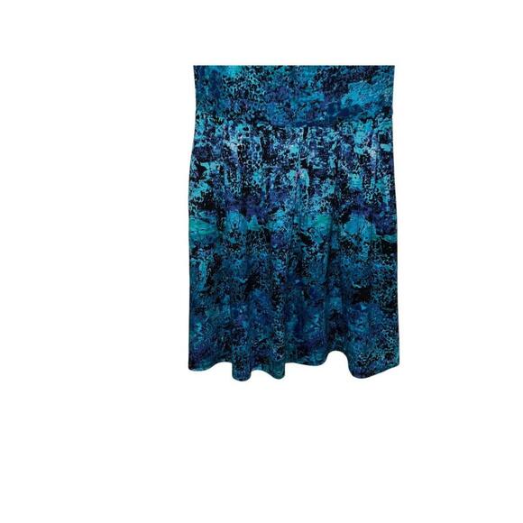 Stunning Blue Abstract Print Dress - Picture 7 of 7